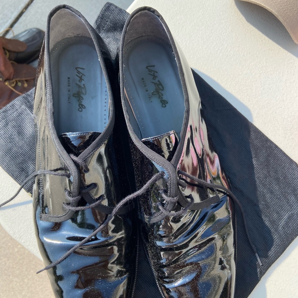 Vito Rufolo Black Patent Leather Tuxedo shoes